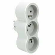 LEGRAND Triplite FB 3x2P+T standard prises frontales blanc/gris - 035-1166443