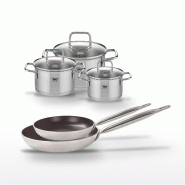 Lot 2 Poêles 28/32 cm & 3 Faitouts 14/16/20 cm Elo Bistro Line - noir 3176239968811