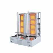 Machine à kebab 4+4 feux gaz - 3667470001653