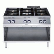Plaque de cuisson sur meuble avec 6 feux Electrolux Professional ELECTROLUXPROFESSIONAL–E7GCGL6CO0