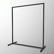 Portant droit fixe L120 x H152 cm Noir