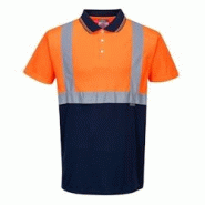 Portwest - Polo bicolore HV Orange / Bleu Marine Taille XS - XS 5036108262922 Portwest - Polo bicolore HV Orange / Bleu Marine Taille XS - XS 5036108262922
