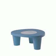 Table basse low lita de SLIDE - bleu