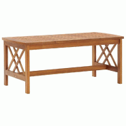 VidaXL Table basse 102x50x43 cm Bois d'acacia solide Modèle Apex Studio - 310265