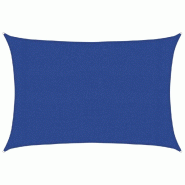 Voile d'ombrage 160 g/m² rectangulaire bleu 3x5 m PEHD Modèle Terrasse Rho - 311514