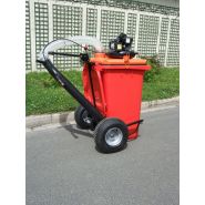 Aspirateur de voirie puissant avec bac 240 litres honda 50 cm3 4 temps