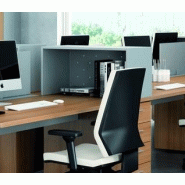 Box de rangement sur bureau - Officity - Argent_0