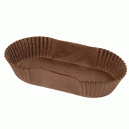 Caissette plissée brune papier n°88 10,5x4x2,5 cm - par 1000
