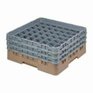 Cambro Panier de lavage pour verres beige avec 49 compartiments hauteur max. De verre 17,4cm. Ce panier à verres offre - 0099511601189