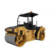 Cb10 tambour plein - rouleau tandem vibrant - caterpillar - compacteur de 10t.