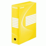 Esselte Lot de 25 Boîtes archives Boxy Vivida, dos 100 mm, coloris jaune - 5902812336658