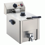 GastroHero Friteuse électrique ECO 10 litres avec robinet de vidange - inox EF-ECO10A