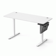 Helloshop26 - Bureau électrique assis-debout bureau réglable en hauteur 60 x 120 x (72-120) cm 4 hauteurs mémorisables pochette de 12_0004580 - aci