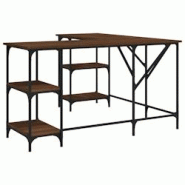 Helloshop26 - Bureau table poste de travail meuble d'ordinateur informatique étude chêne 139 x 139 x 75 cm bois d'ingénierie brun 02_0023609 - 3000 Helloshop26 - Bureau table poste de travail meuble d'ordinateur informatique étude chêne 139 x 139 x 75 cm bois d'ingénierie brun 02_0023609 - 3000