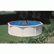 Piscine ronde acier ø3,70m x h: 1,22m - filtration à sable