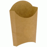Pochette à frites Modèle L carton naturel 13,8x8,8x16cm - par 1200