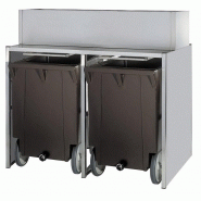 Conteneur à glaçons avec 2 chariots pour bab0004 bab0004/w capacité 50 kg + 2x 108 kg - Z/NRB280GM11 Conteneur à glaçons avec 2 chariots pour bab0004 bab0004/w capacité 50 kg + 2x 108 kg - Z/NRB280GM11