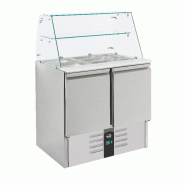 Saladette réfrigérée avec verre 2 portes l900mm 7950.0400 COMBISTEEL