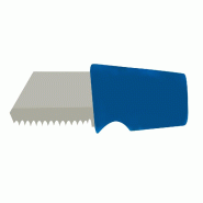 Schneider - Couteau à petits pains à bord dentelé, neutre, manche plastique bleu, longueur totale d’environ 18,5 cm - bleu acier 260963