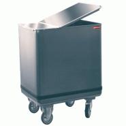 Trémie sur roues en inox 125 l - Diamond - 0615402803823 Trémie sur roues en inox 125 l - Diamond - 0615402803823