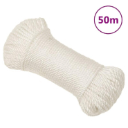 Vidaxl corde de travail blanc 3 mm 50 m polypropylène 153036