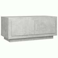 VidaXL Table basse gris béton 102x50x45 cm bois d'ingénierie Modèle Ambiance Moderne - 811812XL