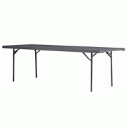 ZOWN Table pliante rectangulaire 243 x 91 cm XXL240 Classic - gris plastique SP-PT012X004 ZOWN Table pliante rectangulaire 243 x 91 cm XXL240 Classic - gris plastique SP-PT012X004