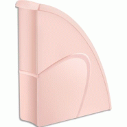 CEP Lot de 10 Porte-revues Mineral, dos de 80, en polystyrène choc, coloris rose poudré - 3462159018638