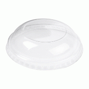 Couvercle dôme transparent PET pour pot à glace 90ml Ø7,2cm - par 2000