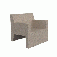 Fauteuil lounge in & out JUT - granit crème