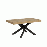Itamoby Table Extensible 90X160/420 Cm Volantis Quercia Natura Structure Anthracite - marron VE160TAVLT420-QN-AN