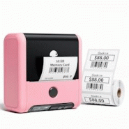 Mini Imprimante Bluetooth Portable Étiquettes Thermiques Haute Résolution YONIS - blanc 3615616969732 Mini Imprimante Bluetooth Portable Étiquettes Thermiques Haute Résolution YONIS - blanc 3615616969732