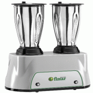 Mixeur en alliage d'aluminium avec couvercle et 2 tasses en acier inoxydable de 1,5 litre. Modèle FIMAR FR2150I - 910