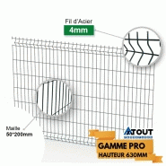 Panneau grillage rigide 4mm - ht 630mm