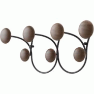 Patère 7 crochets Dotsy noyer Umbra - 0028295381826 Patère 7 crochets Dotsy noyer Umbra - 0028295381826
