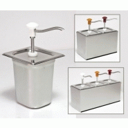Pompe a sauce inox avec couvercle gastronorme 2,5l_0