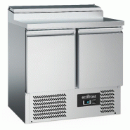 Saladette 2 portes pour 5 bacs gn1/6 couvercle inox - P7950.5058