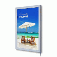 SHOWDOWN Displays Exposiciónate Boîte D'affichage Lumineux LED Économie A3 PLEDEA3G19 - argenté aluminium PLEDEA3G19