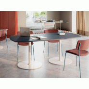 Table de réunion ovale Chill en Technical Matt Harmony