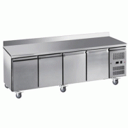 Table desserte positive adossée GN 1/1 profondeur 700 - 4 portes | L2g - GN4200TN