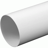 Tube PVC ventilation lisse blanc - D125 mm - Épaisseur 1.8 mm - Réf. 21V012501.8B
