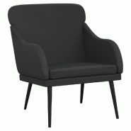VidaXL Fauteuil Noir 63x76x80 cm Similicuir Modèle Orion Office Vintage - 351424