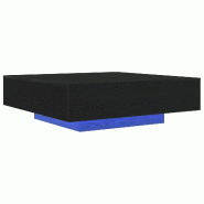 VidaXL Table basse Chêne noir 100 x 100 x 31 cm Bois d'ingénierie Modèle Fusion Design - 863008