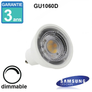 Ampoule gu10 led - 6w -60° - dimmable - réf 4581c3