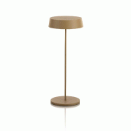 AQA Design Lampe de table NORRIS rechargeable en or en métal L.12 P.12 H.29,5 - doré métal MP04136 AQA Design Lampe de table NORRIS rechargeable en or en métal L.12 P.12 H.29,5 - doré métal MP04136