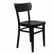 Chaise d'intérieur Bastia en bois finition wengé - par 2
