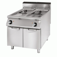 Friteuse gaz sur meuble inox commandes mécaniques avec 2x21 l - 38 kw - PVS9080FRG21VL