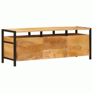 Helloshop26 - Armoire de rangement avec tiroirs modernes 110 x 30 x 40 cm en bois de manguier massif marron 02_0058087 - marron Bois massif 3000240395