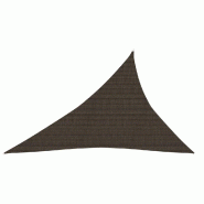 Helloshop26 - Voile d'ombrage 160 g/m² marron 3 x 4 x 5 m pehd 02_0009158 - marron 3000489947763