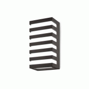 KOBI Applique murale Design anthracite extérieur IP54 10W 205mm blanc neutre extérieur - 5902201359237